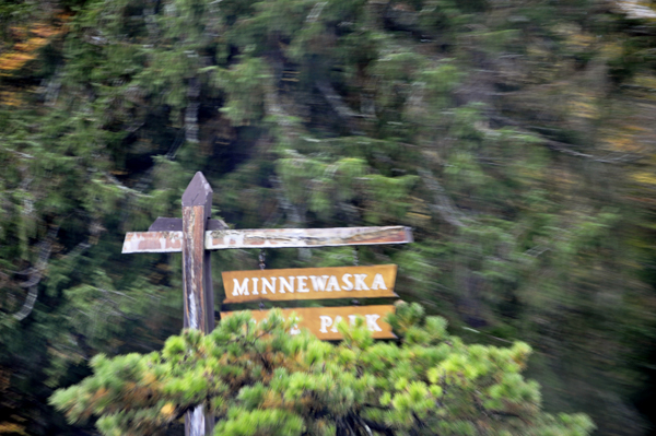 Minnewaska State Park sign