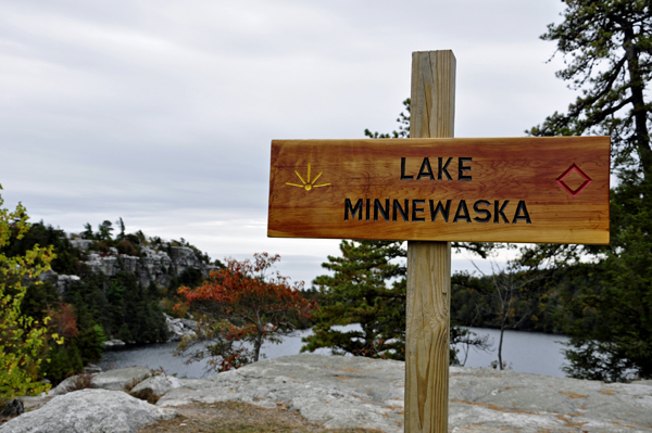 Lake Minnewaska sign