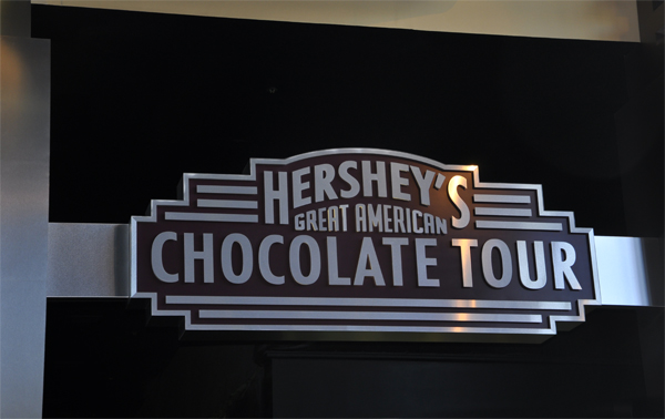 Hershey Chocolate Tour sign
