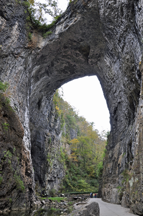 The arch of the Natural Bridge