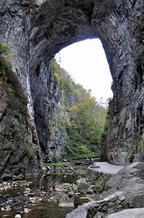 The arch of the Natural Bridge