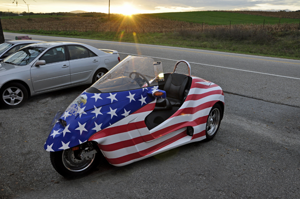 A really patriotic motorcylce