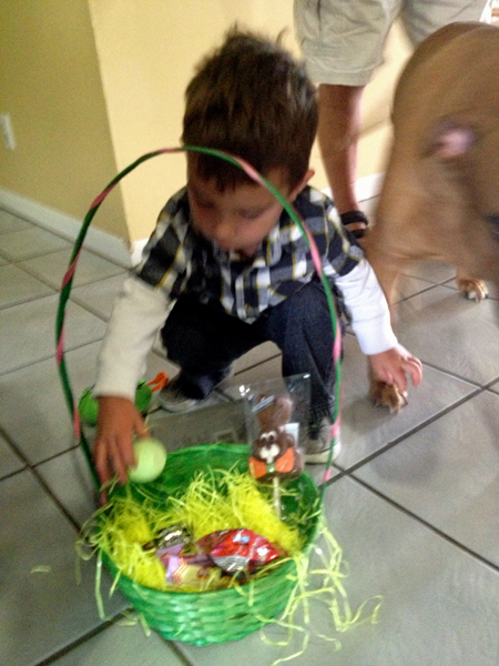 The great-grandson of the two RV Gypsies enjoying Easter