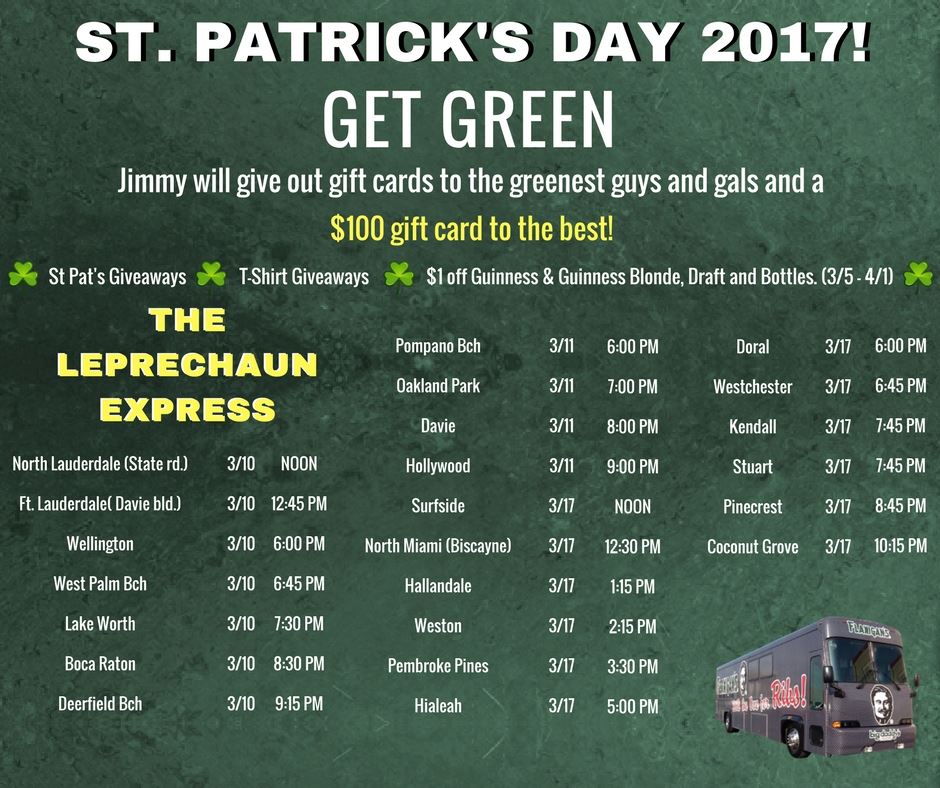 Flanigan's St. Patrick's day ad