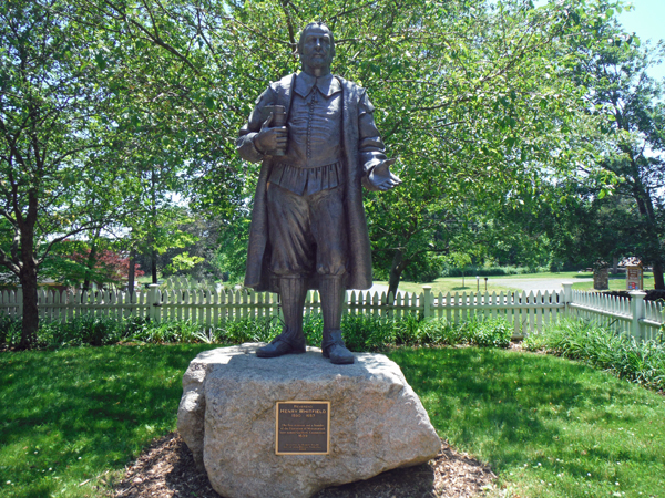 Reverend Henry Whitfield statue