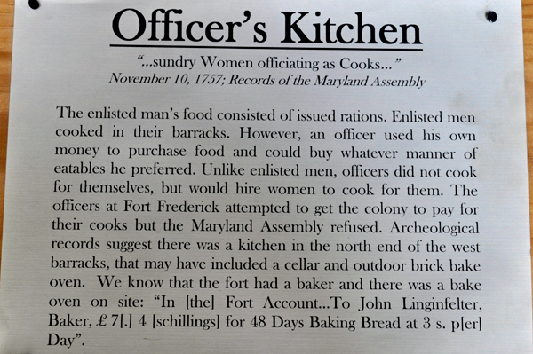 Officer's Kitchen sign