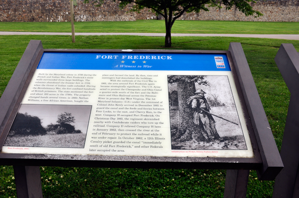 sign about Fort Frederick