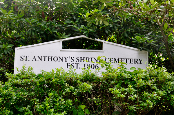 St. Anthony's Shrine Cemetery monument