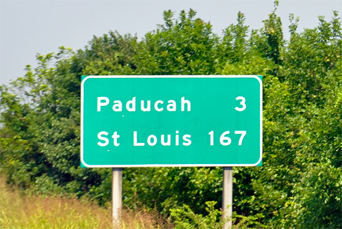 Paducah and St. Louis sign