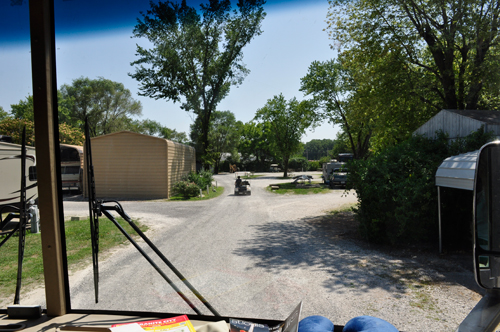 dirt roads in the campground