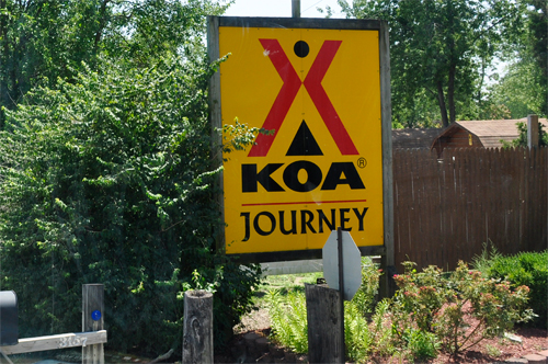 KOA Journey sign