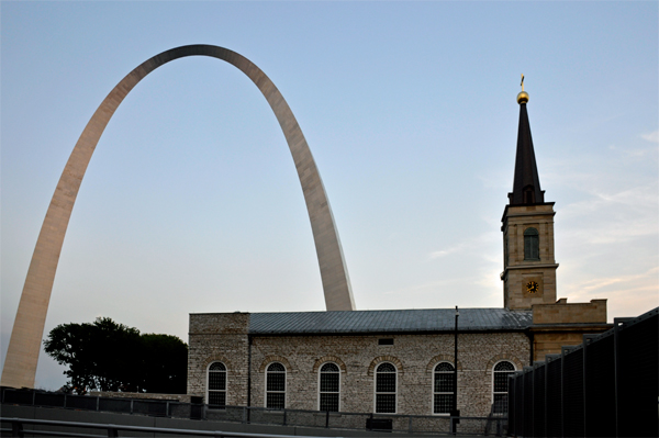 Gateway Arch and the Church