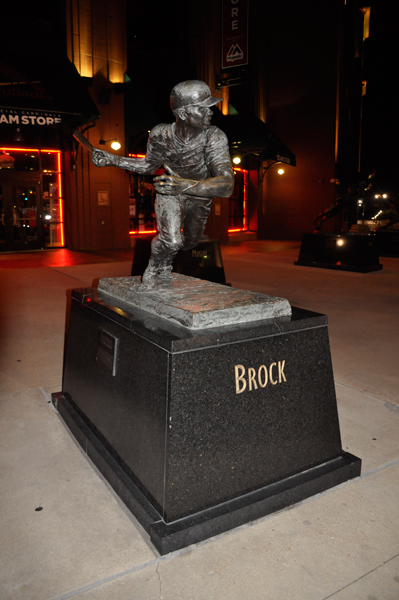 baseball player Brock Statue