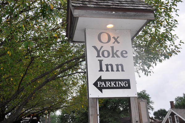 Ox Yoke Inn Restaurant sign