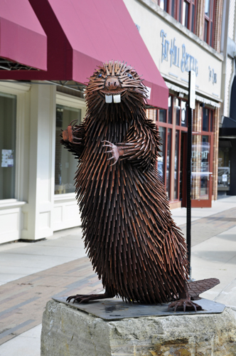 Beaver sculpture