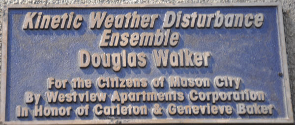 plaque for the  Kinetic Weather sculpture