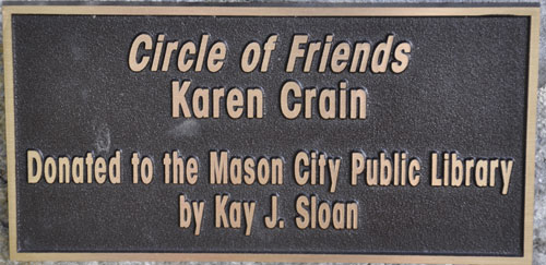 plaque for the  Circle of Friends sculpture