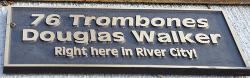 plaque for the 76 Trombones sculpture