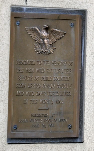 Military Service monument plaque