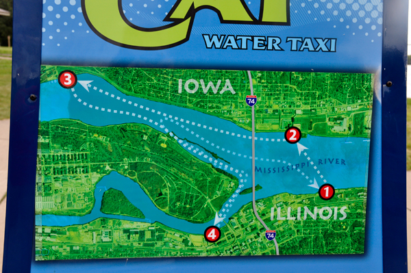 route of the water taxi