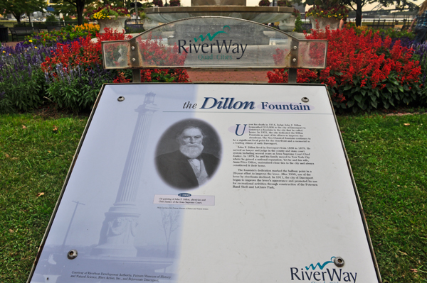 The Dillon Fountain sign