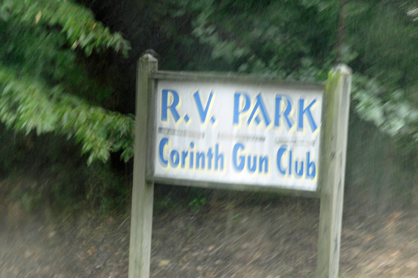 RV Park at Corinth Gun Club sign