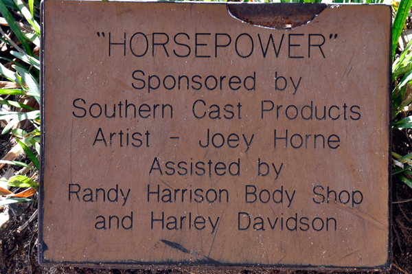 Horsepower plaque