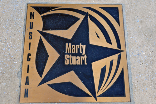 Marty Stuart plaque