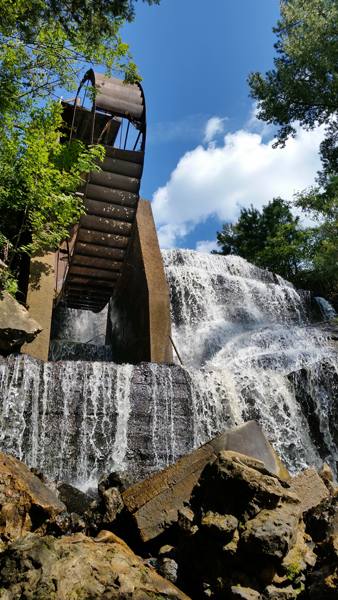 Dunns' Falls and the water wheel