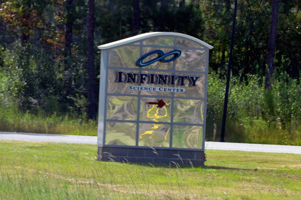 Infinity Science Center sign