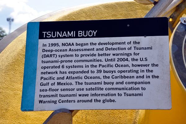sign about the Tsunami Buoy