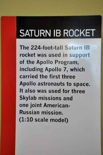 Sign: Saturn 1B Rocket