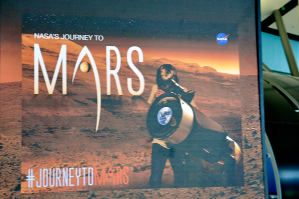 NASA's Journey to Mars sign