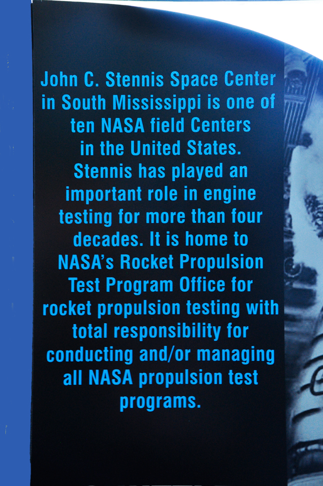 sign about John C. Stennis Space Center