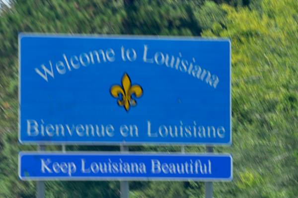 welcome to Louisiana sign