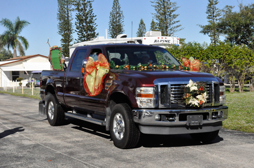 Christmas parade in the RV Park