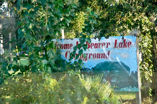 Beaver Lake Campground sign