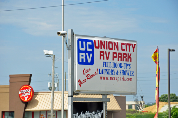 Union City RV Park sign