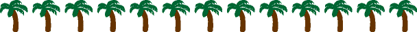palm trees divider bar