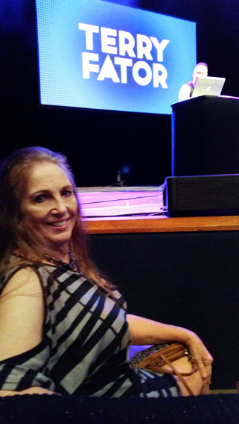 Karen Duquette at the Terry Fator show