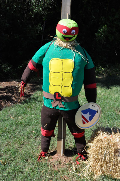 ninja turtle scarecrow