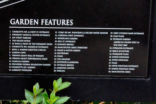 Directory map of Glencairn Garden