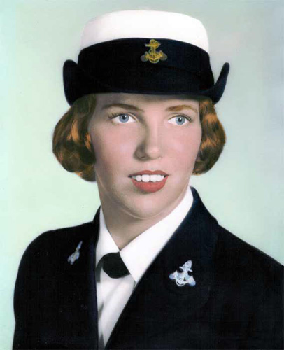 Karen Rasmussen in the U.S. Navy