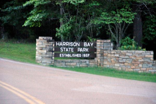 Harrison Bay State Park sign