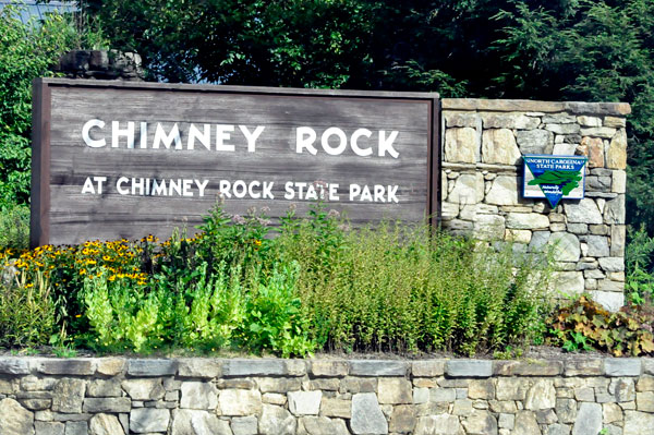 entrance to Chimney Rock State Park