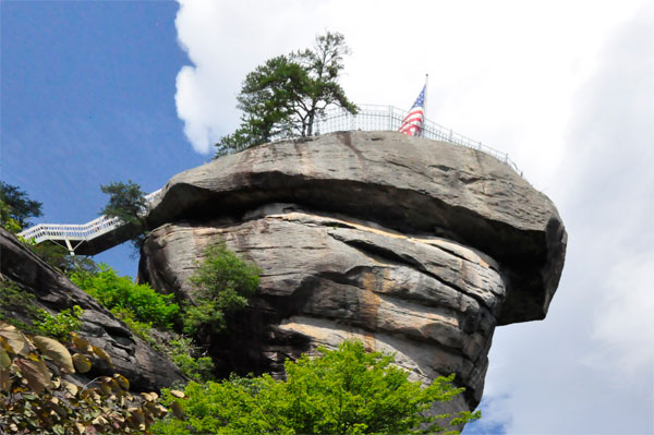 the top of Chimney rock