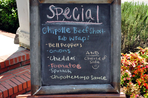 special of the day sign