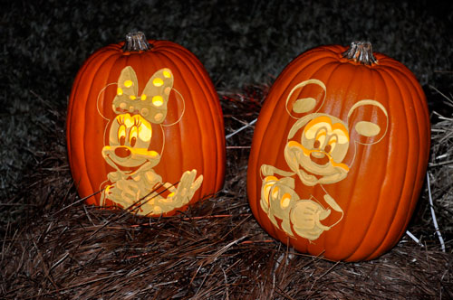 Minnie Mouse and Mickey Mouse