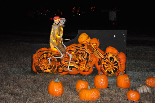 motorcycle pumpkin