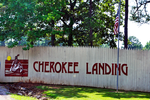Cherokee Landing sign